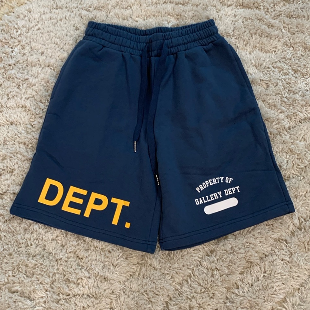 Gallery Dept Blue Dept. Logo Shorts Men’s Sizes Medium